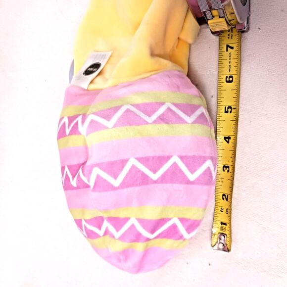EASTER EGG Plush Reversible Yellow Baby CHICK Mushy Soft EMBROIDERED Eyes Toy - Picture 8 of 12